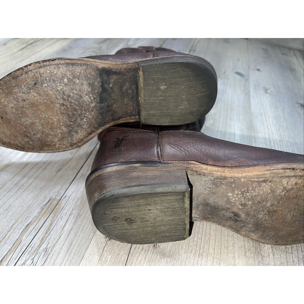 Frye Billy Short Womens Boots Brown Size 8 1/2 Prairie Western  Cottage Core - Picture 12 of 12